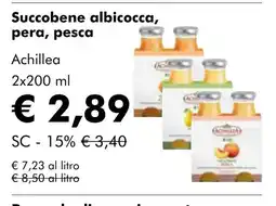 NaturaSí Succobene albicocca, pera, pesca oferta