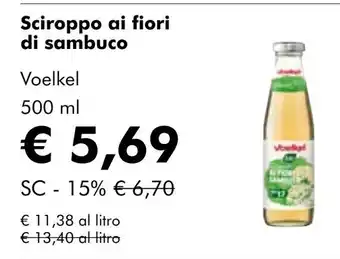 NaturaSí Sciroppo ai fiori di sambuco oferta