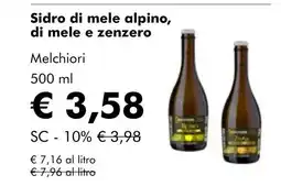 NaturaSí Sidro di mele alpino, di mele e zenzero oferta