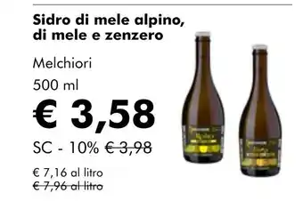 NaturaSí Sidro di mele alpino, di mele e zenzero oferta