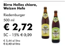 NaturaSí Birra Helles chiara, Weizen Hefe oferta