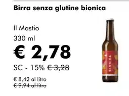 NaturaSí Birra senza glutine bionica oferta