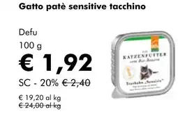 NaturaSí Gatto patè sensitive tacchino oferta
