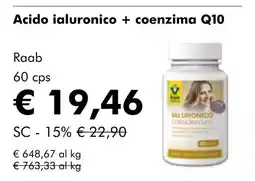 NaturaSí Acido ialuronico + coenzima Q10 oferta