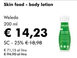 NaturaSí Skin food-body lotion oferta
