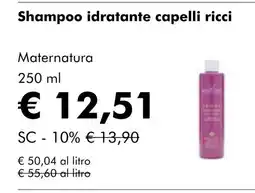 NaturaSí Shampoo idratante capelli ricci oferta