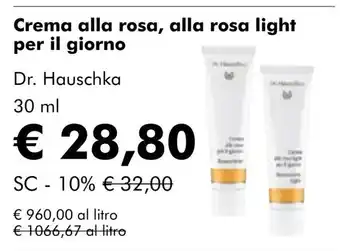 NaturaSí Crema alla rosa, alla rosa light per il giorno oferta