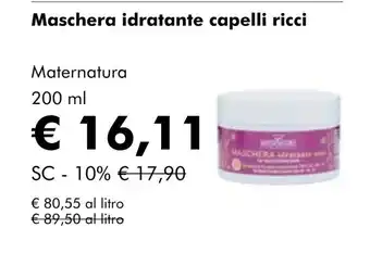 NaturaSí Maschera idratante capelli ricci oferta