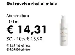 NaturaSí Gel ravviva ricci al miele oferta