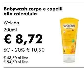 NaturaSí Babywash corpo e capelli alla calendula oferta