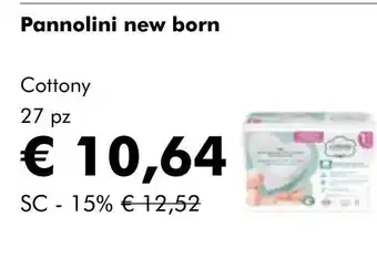 NaturaSí Pannolini new born oferta