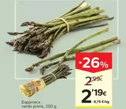 Caprabo Espàrrecs verds prims oferta