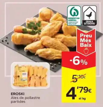 Caprabo EROSKI Ales de pollastre partides oferta