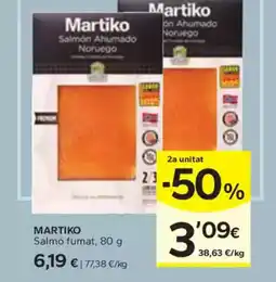 Caprabo MARTIKO Salmó fumat oferta