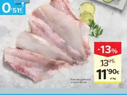 Caprabo Filet de gallineta al punt de sal oferta
