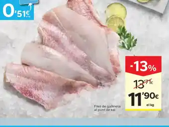 Caprabo Filet de gallineta al punt de sal oferta
