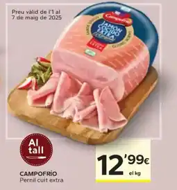 Caprabo CAMPOFRÍO Pernil cuit extra oferta