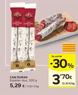 Caprabo CAN DURAN Espetec duo oferta