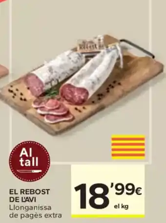 Caprabo EL REBOST DE L'AVI Llonganissa de pagès extra oferta