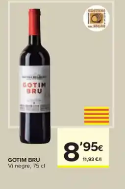 Caprabo GOTIM BRU Vi negre oferta