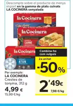 Caprabo LA COCINERA Crestes de tonyina oferta
