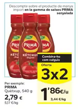 Caprabo PRIMA Quètxup, 540 g oferta