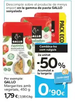 Caprabo GALLO Margarites amb vegetals oferta