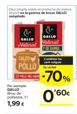 Caprabo GALLO Brou de pollastre oferta