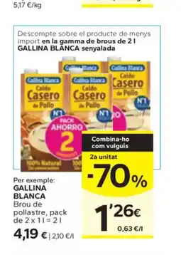 Caprabo GALLINA BLANCA Brou de pollastre oferta