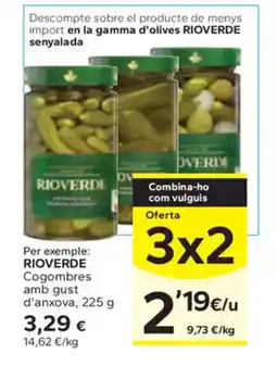 Caprabo RIOVERDE Cogombres amb gust d'anxova oferta