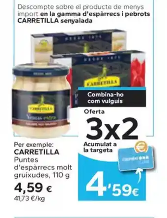 Caprabo CARRETILLA Puntes d'espàrrecs molt gruixudes oferta