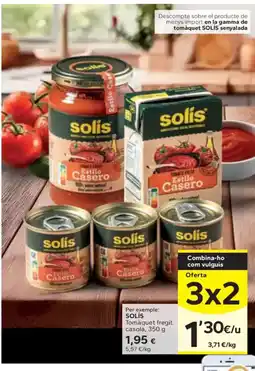 Caprabo SOLIS Tomàquet fregit casolà oferta