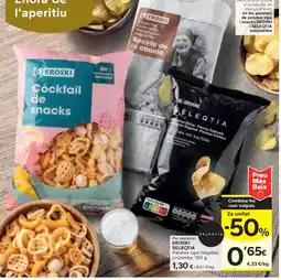 Caprabo EROSKI SELEQTIA Patates xips fregides cruixents oferta