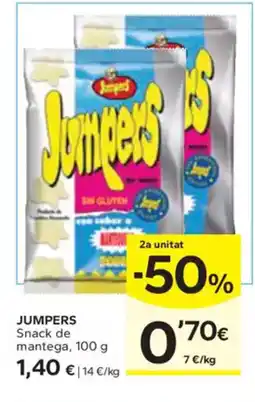 Caprabo JUMPERS Snack de mantega oferta