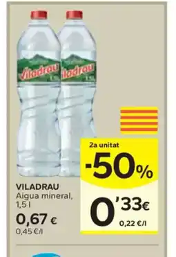 Caprabo VILADRAU Aigua mineral oferta