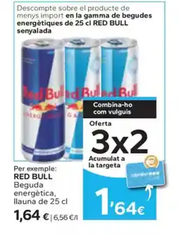 Caprabo RED BULL Beguda energètica, llauna de oferta