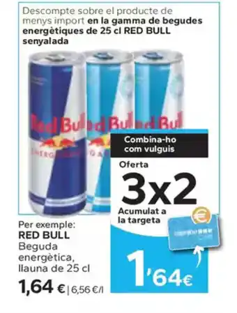 Caprabo RED BULL Beguda energètica, llauna de oferta