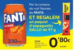 Caprabo FANTA Refresc de taronja oferta