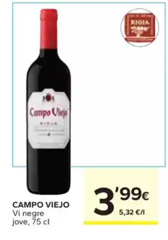 Caprabo CAMPO VIEJO Vi negre jove oferta