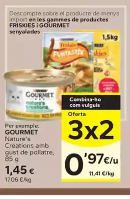 Caprabo GOURMET Nature's Creations amb gust de pollatre oferta