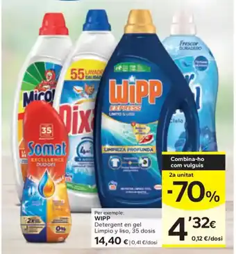 Caprabo WIPP Detergent en gel Limpio y liso oferta