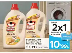Caprabo OMINO BIANCO Detergent líquid Marsella, 45 dosis oferta