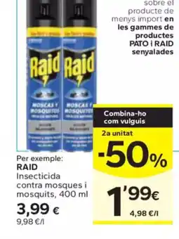 Caprabo RAID Insecticida contra mosques i mosquits oferta