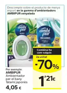 Caprabo AMBIPUR Ambientador per el bany oferta