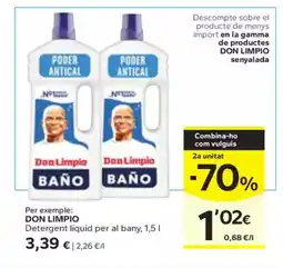 Caprabo DON LIMPIO Detergent liquid per al bany oferta