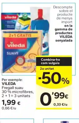 Caprabo VILEDA Fregall suau oferta