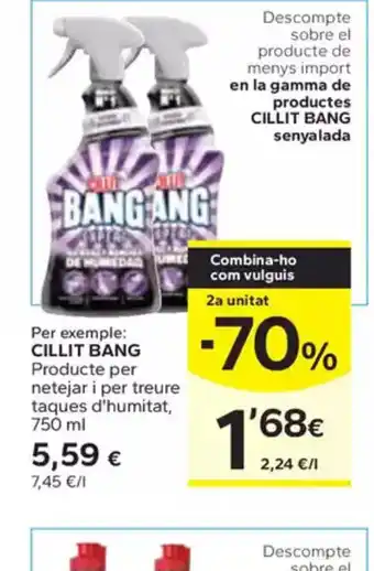 Caprabo CILLIT BANG Producte per netejar i per treure taques d'humitat oferta