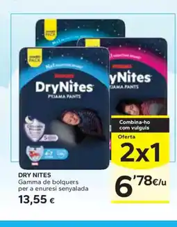 Caprabo DRY NITES Gamma de bolquers per a enuresi senyalada oferta