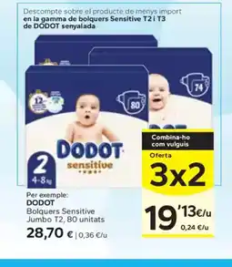 Caprabo DODOT Bolquers Sensitive oferta