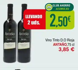 mYm supermercados ANTAÑO Vino Tinto D.O Rioja oferta
